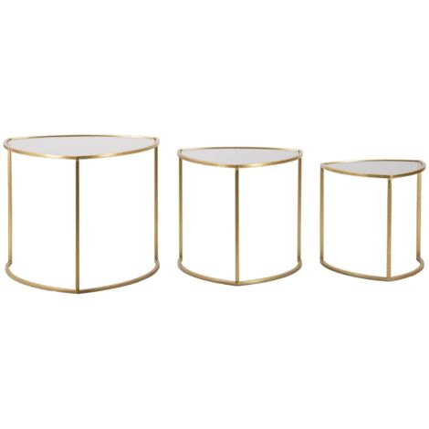 TABLES BASSES TRIANGLE SET 3 PCS CM d. 60X50-50X45-40X40
