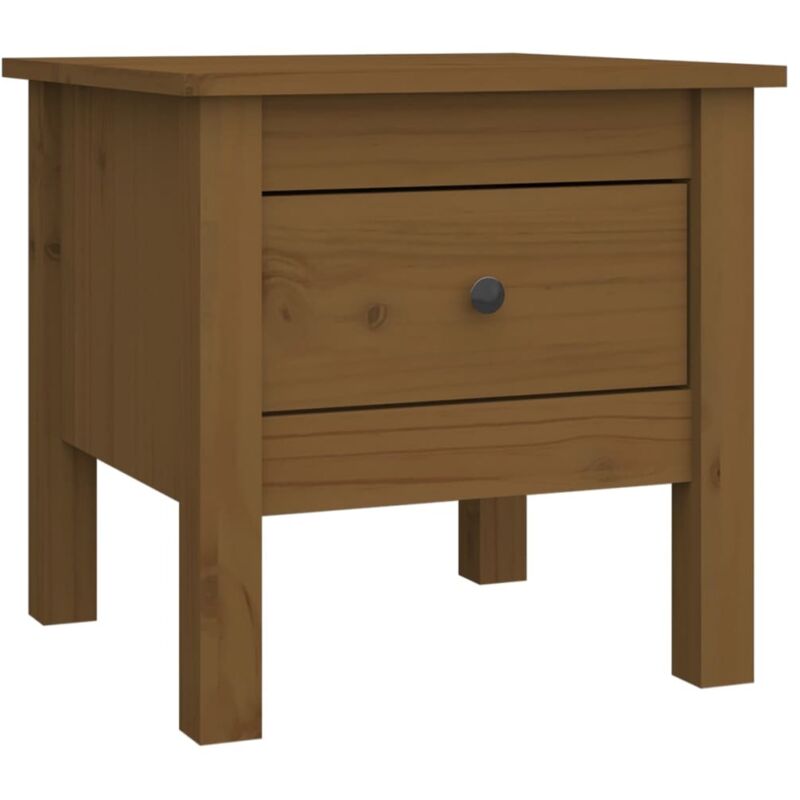 Vidaxl - Table d'appoint Marron miel 40x40x39 cm Bois massif de pin
