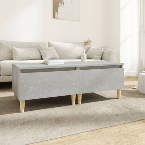 Tables d'appoint 2 pcs-Table basse-Table Salon Gris béton 50x46x35 cm Bois d'ingénierie 147520
