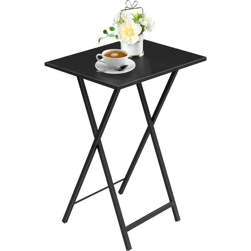 Tables d'Appoint, Bouts de Canapé, Tables Pliables de Style Industriel, Tables-Plateaux de Télévision, Basse Table pour Petit Espace, pour Salon,