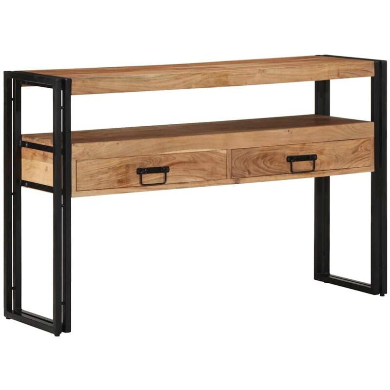 Table console Marron 120 x 33 x 75 cm Bois d'acacia massif Vidaxl