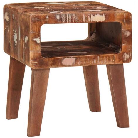 Tables d'appoint，Table basse，Table de Salon Multicolore bois de récupération massif CFW20552