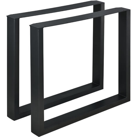 Tables de banc 2 pièces 80x72 cm avec protection au sol différentes couleurs Couleur : NOIR