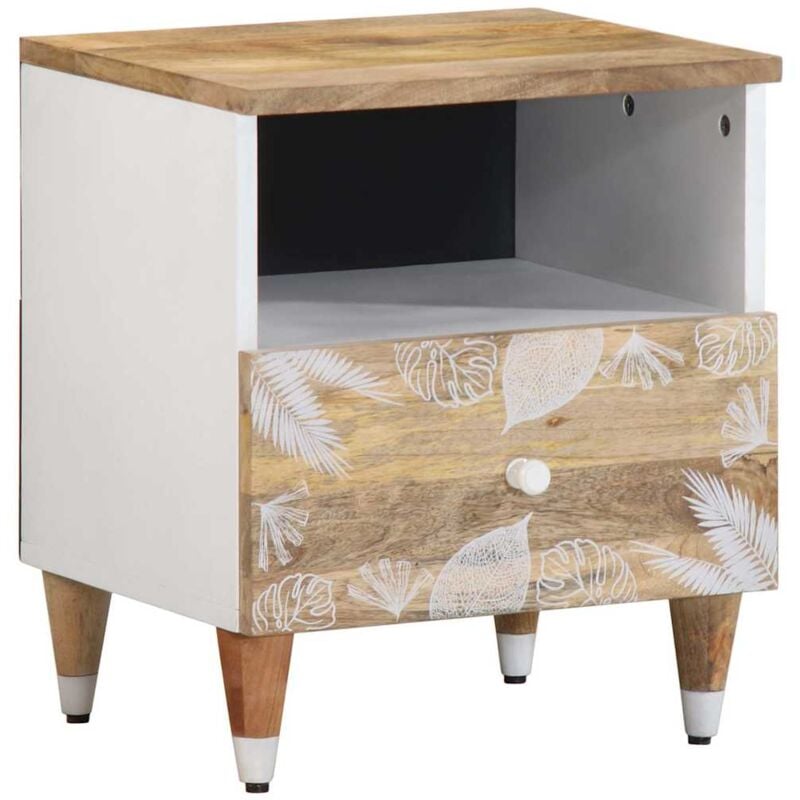 Vidaxl - Table de chevet 40x33x46 cm Bois de manguier solide