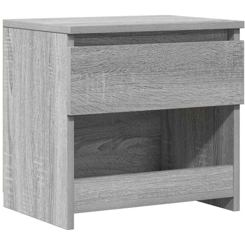Table de chevet Sonoma gris 40x30x39 cm Bois d'ingénierie Vidaxl