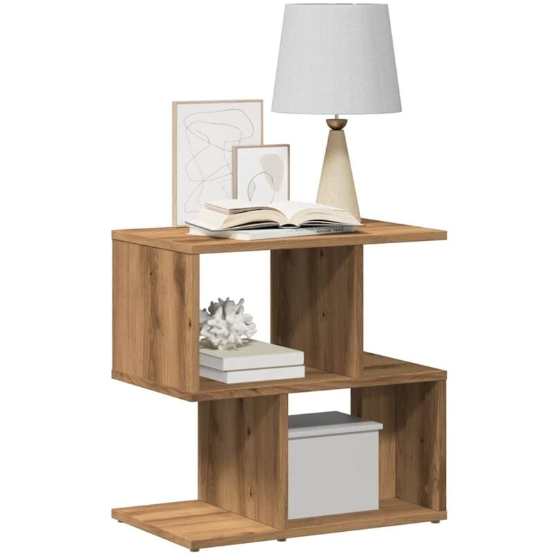 Tables de chevet 2 pcs chêne artisanal bois d'ingénierie Vidaxl