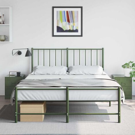 Tables de chevet 2 pcs-Lot de 2 Table de nuit vert 34,5x39x44 cm acier 277807