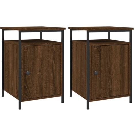 Tables de chevet 2pcs Chêne marron 40x42x60 Bois d'ingénierie