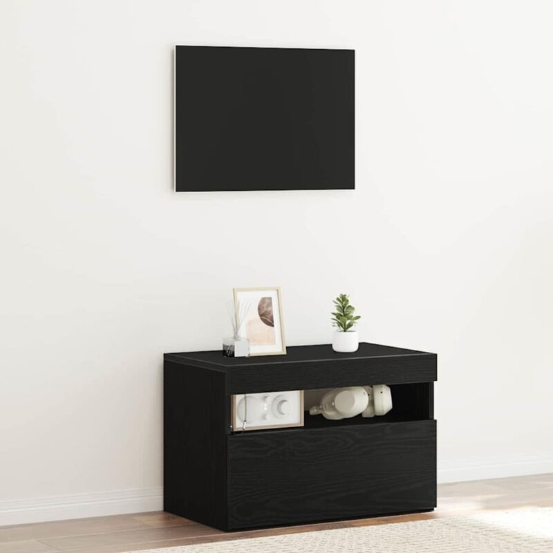 Cabinet de chevet Chêne noir 60 x 35 x 40 cm Bois d'ingénierie Vidaxl