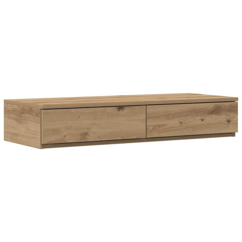 vidaXL Tiroirs de lit Chêne artisanal 80 x 36,5 x 16,5 cm