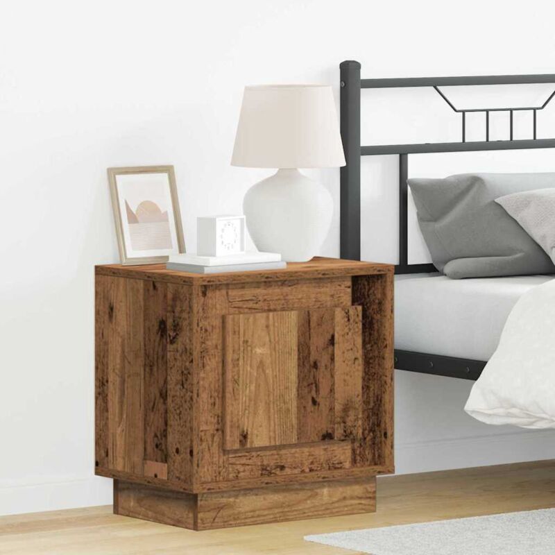 Cabinet de chevet avec Bois ancien 44 x 34,5 x 45 cm Vidaxl