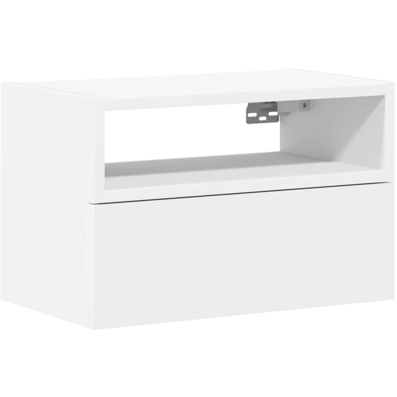 Table de chevet murale blanc 45x26x28,5 cm Vidaxl