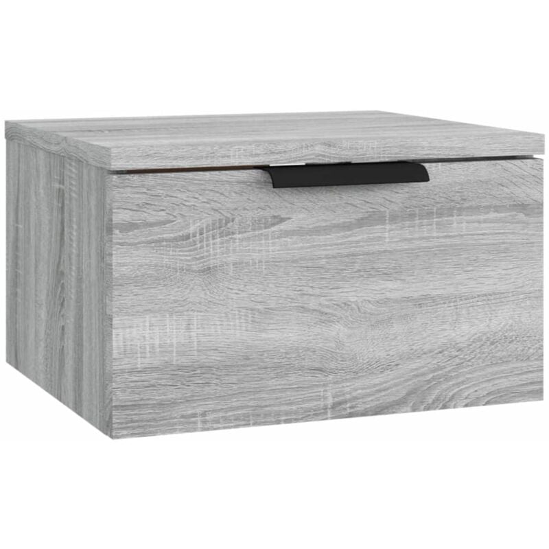 Table de chevet murale Sonoma gris 34x30x20 cm Vidaxl