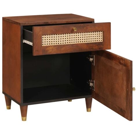Tables de chevet，Cabinet de chevet，Table de nuit Marron 50 x 33 x 60 cm CFW744332