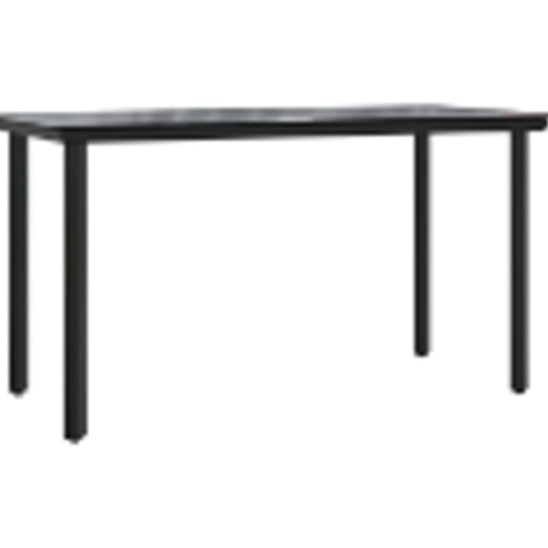 Vidaxl - Tables d'extérieur Noir Métal Grand Table à manger