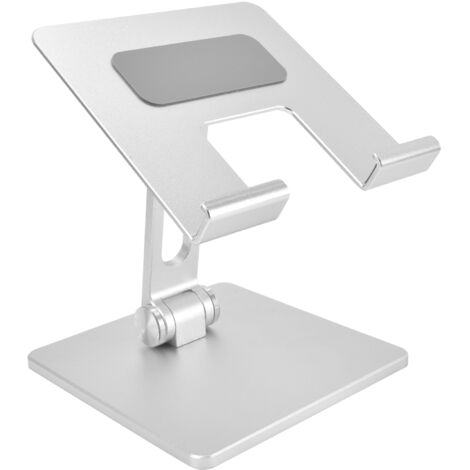 Tablet Stand Holder Aluminum Alloy Universal Desktop Adjustable Foldable Phone Tablet Bracket Silver