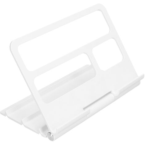 Tablet Stand Portable Multi Angle Adjustable Desktop Tablet Holder for IOS for Huawei TabletWhite