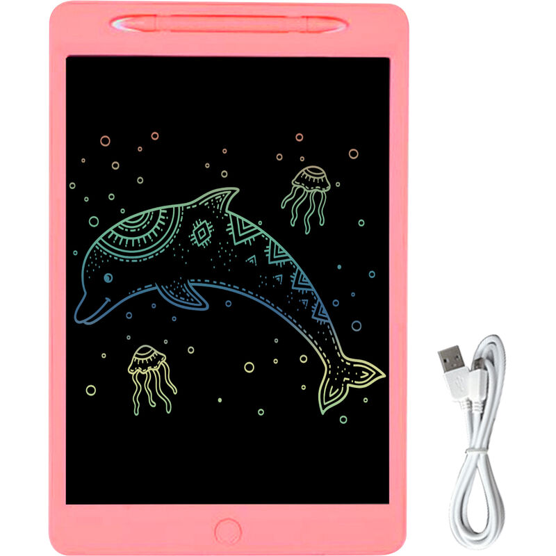 

Tableta de escritura LCD recargable, tableta de dibujo de escritura a mano de 11.5 pulgadas, pantalla colorida con boton de bloqueo de lapiz optico