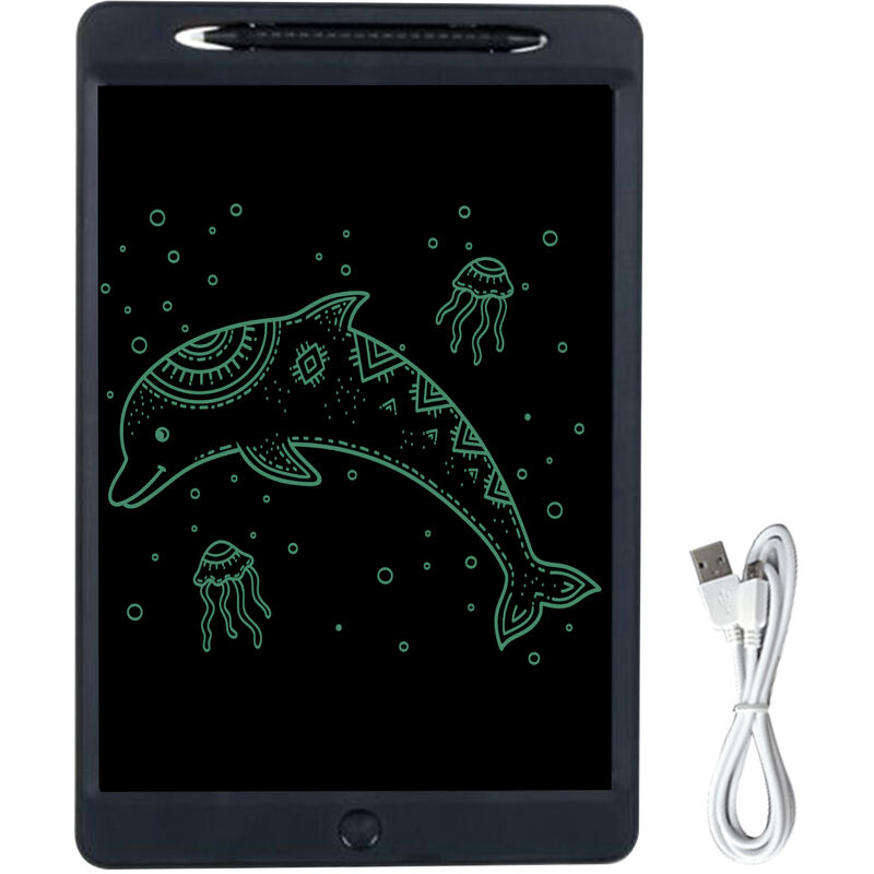 

Tableta de escritura LCD recargable, tableta de dibujo de escritura a mano de 11.5 pulgadas, pantalla colorida con boton de bloqueo de lapiz optico