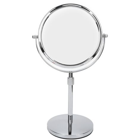 Tabletop Makeup Mirror Home 7 Inch Height Adjustable Double Sided 3X Magnification Vanity Mirror