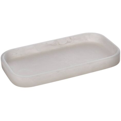 Tablett cloudy 20,5 x 11,5 x 2,2 cm weiß - 5five
