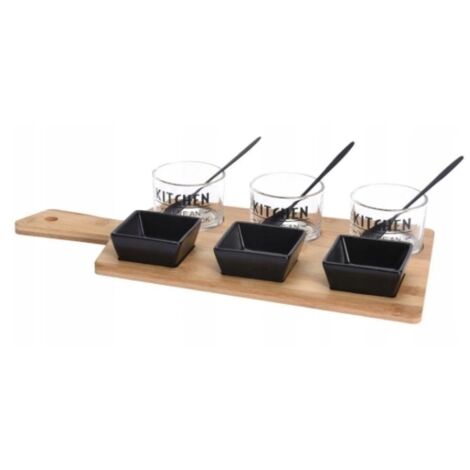 Tablett-Set für Tapas-Häppchen 37 cm 10-tlg.