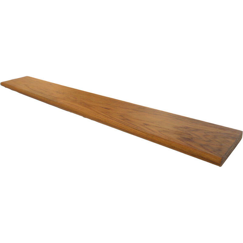 Tablette Bois Teck Huilé Rectangle - Etagère Murale - 18x120x900mm - Etagère de Bureau, Cuisine, Salle de bain, Salon