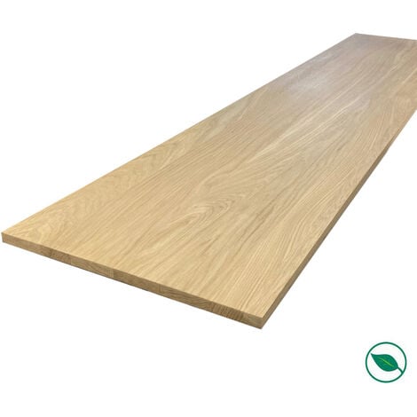 Tablette chêne massif pleines lames 1800 x 500 x 20 mm FSC mixte