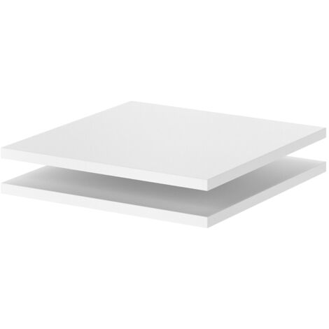 Tablette Claus, Blanc, Lot de 2, Vicco
