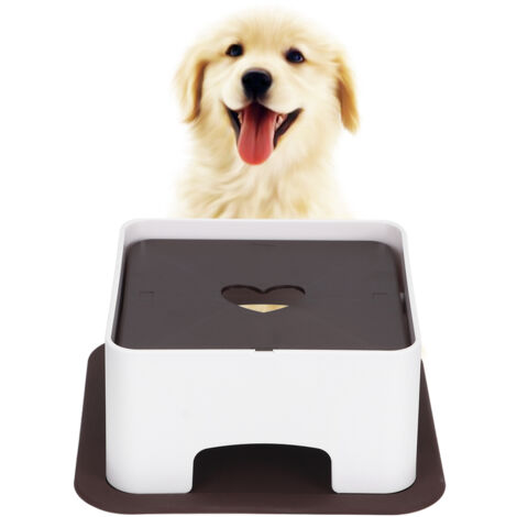 Tablette d'Alimentation Réglable pour Chiens et Chats avec Coussin Antidérapant