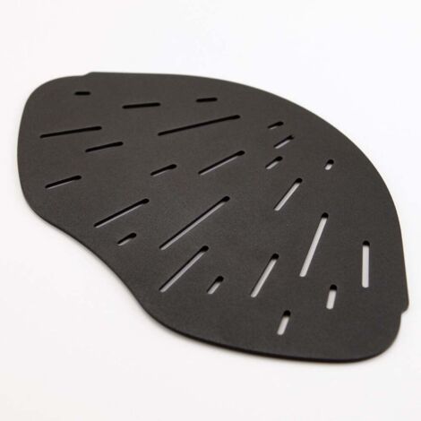 Tablette d'angle de douche forme organique 25,7 x 15,4 cm Lagoon Inox noir poudré MAT INTER