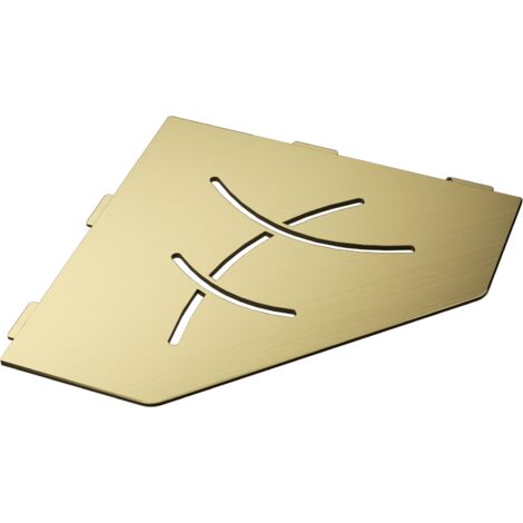 Tablette d'angle murale de douche en inox Swag L.195mm - Or brossé
