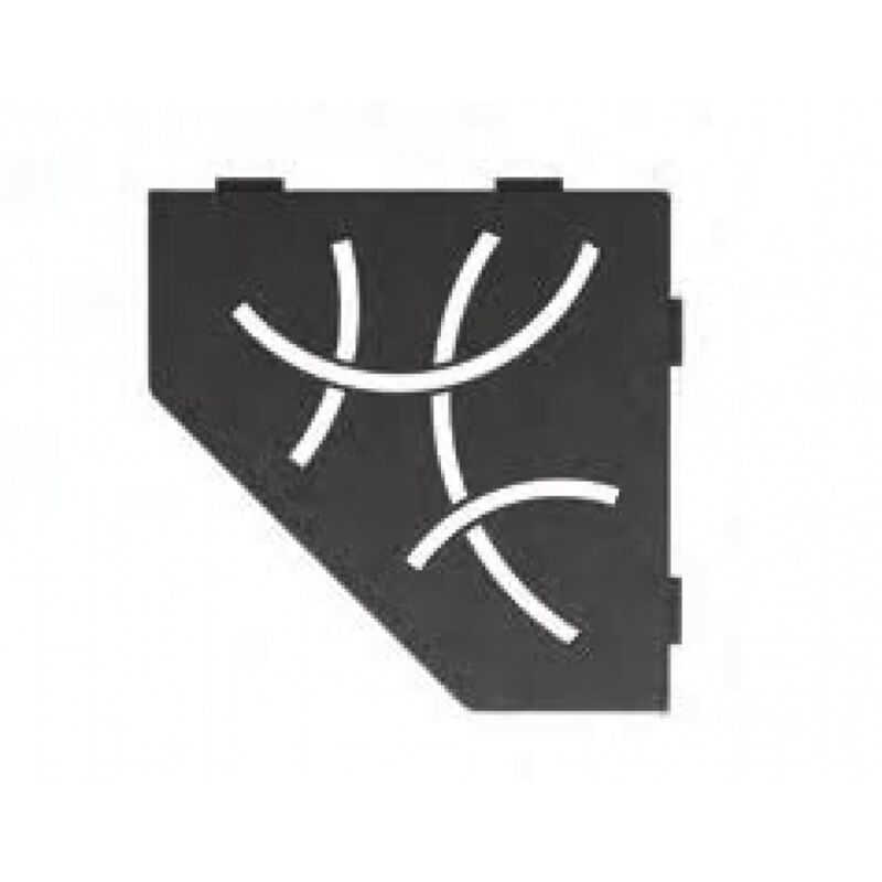 Tablette murale SHELF-E-S2 Curve Gris Anthracite