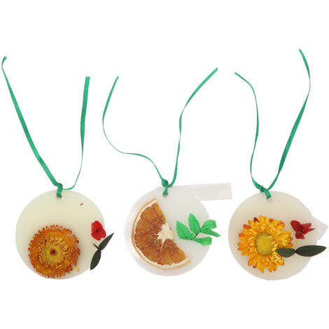 Tablette de Cire Parfumée Ronde pour Aromathérapie - Décoration Murale Parfumante pour Chambre à Coucher