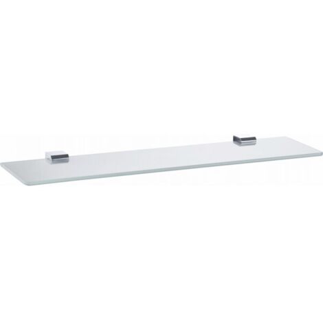 Tablette de douche NIL en verre et laiton chromé 60 cm