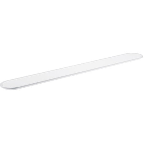 Tablette de salle de bain en verre 600 mm – Surface durable – Compatible avec barre Grohe 41056000 – Coloris chrome