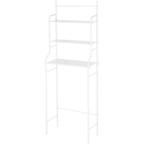 Tablette de toilette 165×55×26cm blanc