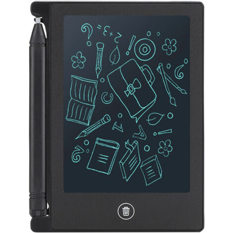 Tablette d'écriture LCD 4,5 pouces ultra fine pour enfants - Ardoise numérique dessin noir