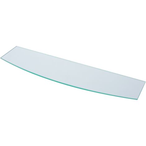 Tablette Duraline verre courbe transparente 6mm 60x15cm - Lumineux