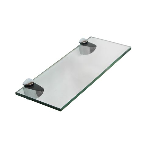 Tablette en verre 20x10 avec support bains Tablette de miroir Tablette de salle de bains Support de fixation