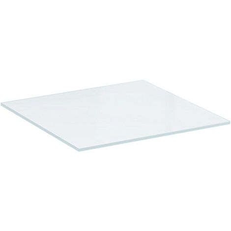 Tablette en verre Geberit Xeno²: Largeur 45cm, Hauteur 0.8cm, Profondeur 45cm