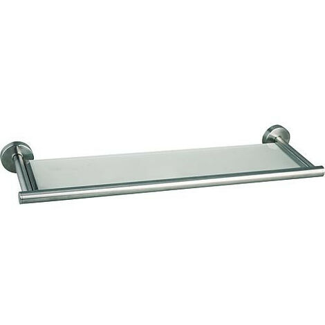 Tablette en verre serie Axial L : 535mm, verre satiné avec fixation