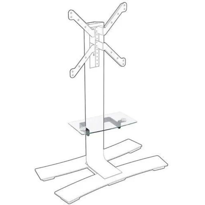 ITB - Tablette en verre trempé pour meuble tv - erard 039090