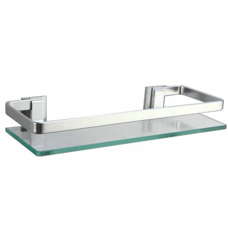 Tablette Étagère de Salle de Bain en Verre Trempé Murales 58.5X12X5.5cm