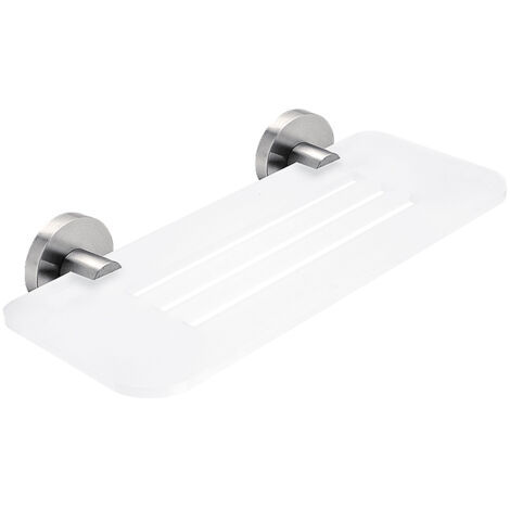 Tablette L. 30 Cm, Plexiglas, Avec Fixation Inox Brossé, Unix Nimco