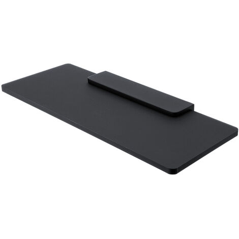 Tablette L.30 Cm, Plexiglas Noire Mate, Avec Fixation Noire Mate, Maya Nimco
