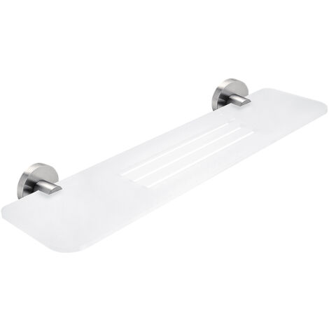 Tablette L.50 Cm, Plexiglas, Avec Fixation Inox Brossé, Unix Nimco