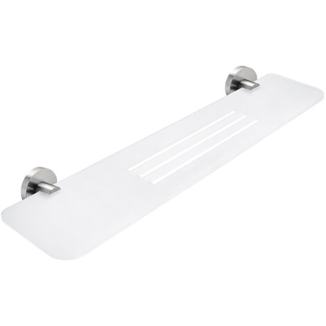 Tablette L.60 Cm, Plexiglas, Avec Fixation Inox Brossé, Unix Nimco