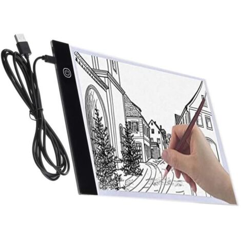 Tablette Lumineuse A4 - - LED Pad - Luminosité réglable - Triple Protection des Yeux - Filaire