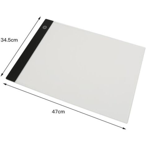 Tablette lumineuse LED ultra-plate Format A3, Lumineuse Réglable A3 Avec des Panneaux Acryliques-DIANWAA